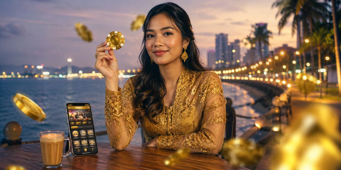 Pemain sp500 VIP di Kuantan menggunakan kasino mudah alih dengan pakaian kebaya